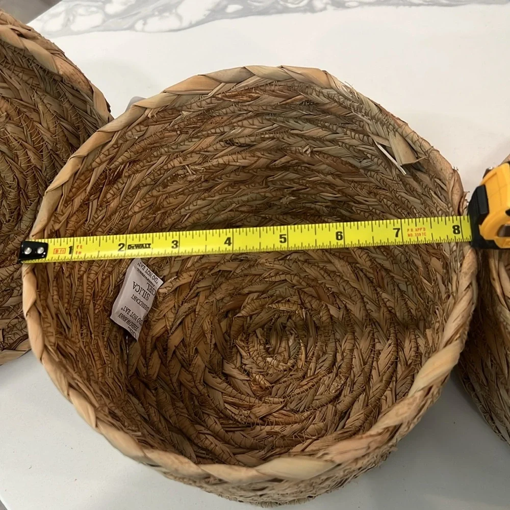 Woven Storage Baskets - Set of Two